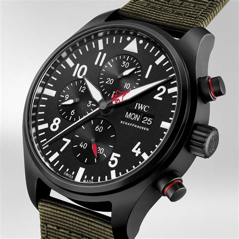 top gun iwc chronograph|iwc pilot watch chronograph top gun.